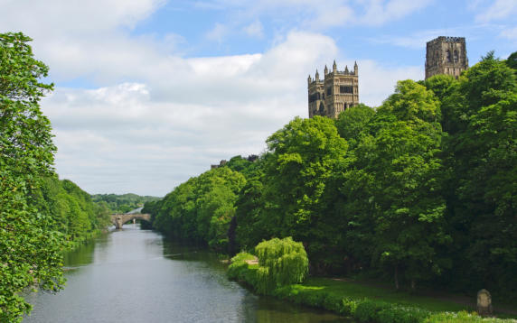 View of Durham Cathedral over the River Wear