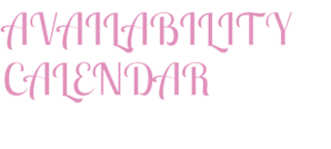 AVAILABILITY CALENDAR